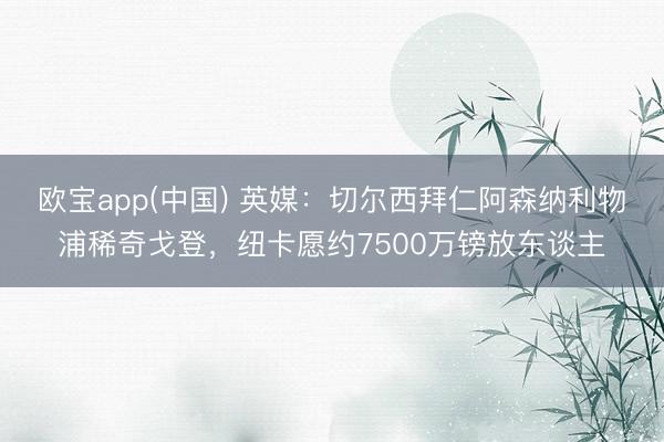 欧宝app(中国) 英媒：切尔西拜仁阿森纳利物浦稀奇戈登，纽卡愿约7500万镑放东谈主